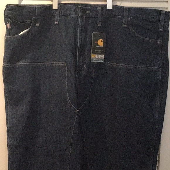 Carhartt FR JEANS 50Wx30L utility denim double-front denim flame resistant NWT - Picture 3 of 16